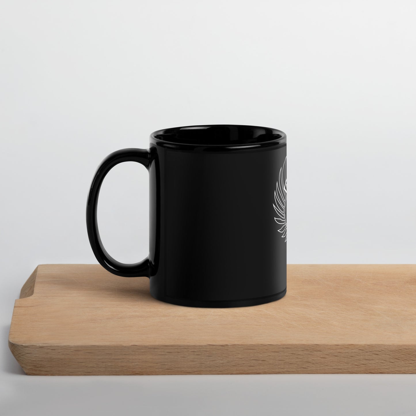 DAGRE Black Glossy Mug