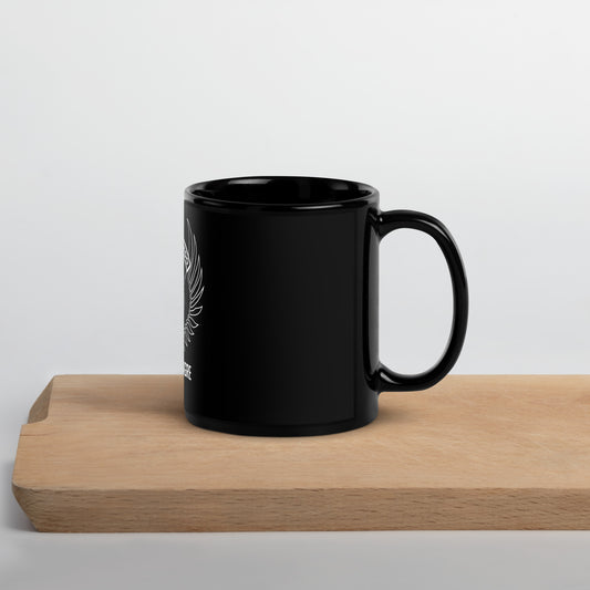 DAGRE Black Glossy Mug
