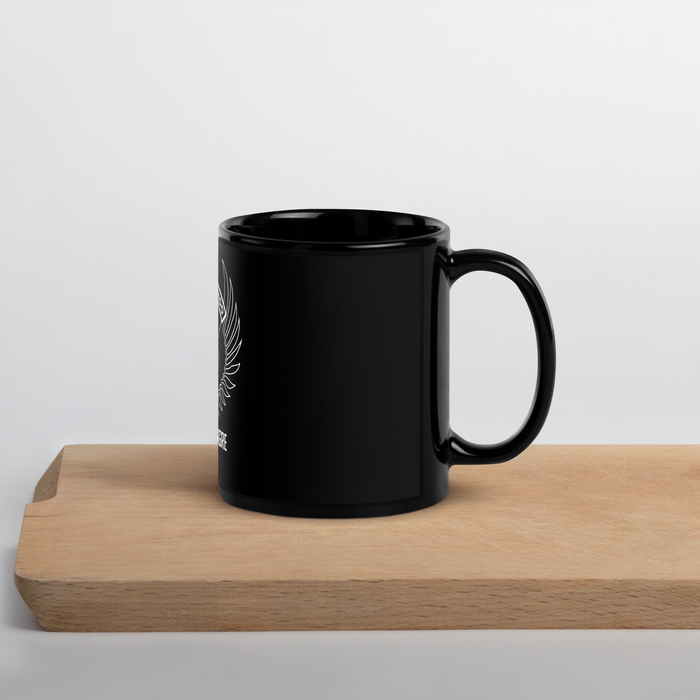 DAGRE Black Glossy Mug